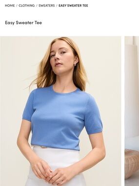 Easy Sweater Tee - Blue